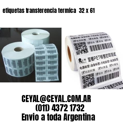 etiquetas transferencia termica  32 x 61