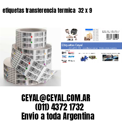 etiquetas transferencia termica  32 x 9