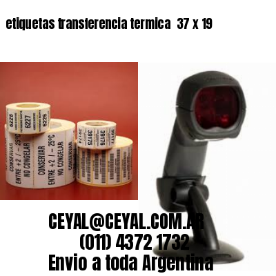 etiquetas transferencia termica  37 x 19