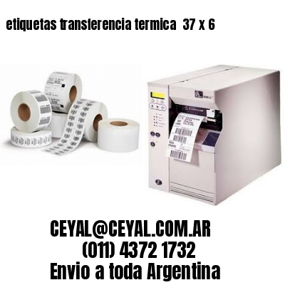 etiquetas transferencia termica  37 x 6