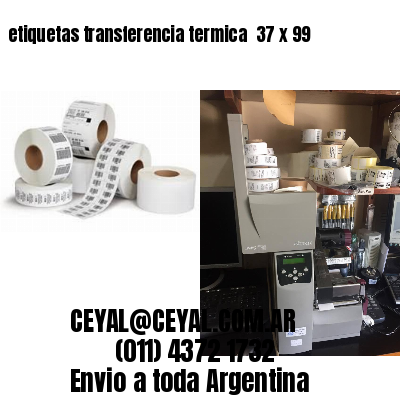 etiquetas transferencia termica  37 x 99