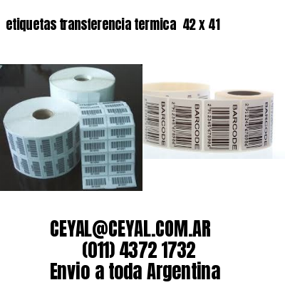 etiquetas transferencia termica  42 x 41