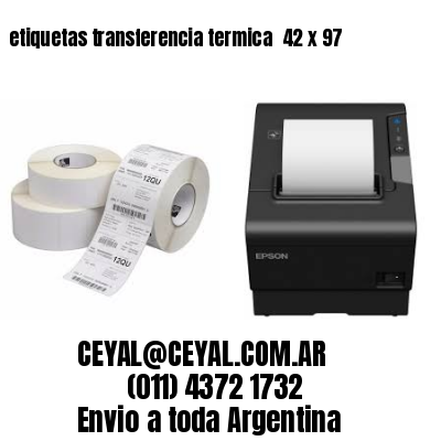 etiquetas transferencia termica  42 x 97