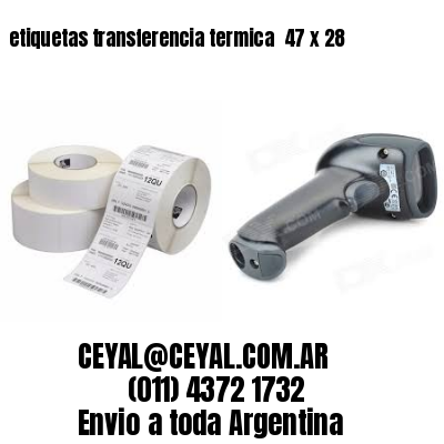 etiquetas transferencia termica  47 x 28