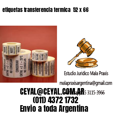 etiquetas transferencia termica  52 x 66