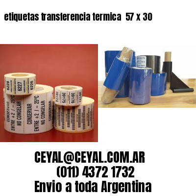 etiquetas transferencia termica  57 x 30