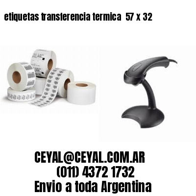 etiquetas transferencia termica  57 x 32