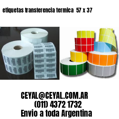 etiquetas transferencia termica  57 x 37