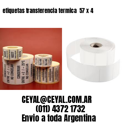 etiquetas transferencia termica  57 x 4