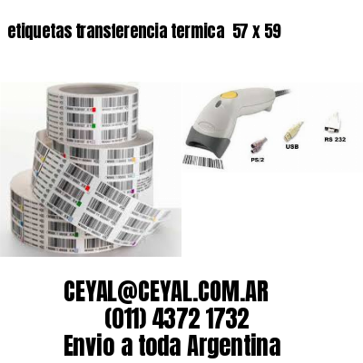 etiquetas transferencia termica  57 x 59