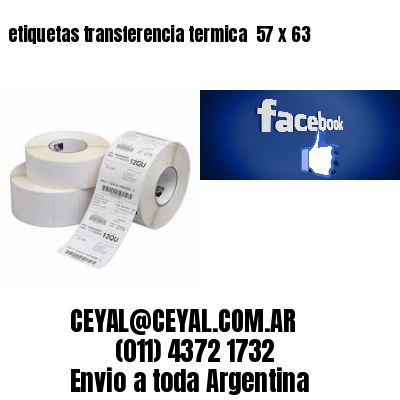etiquetas transferencia termica  57 x 63