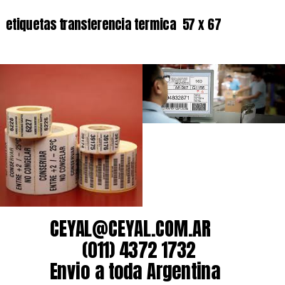 etiquetas transferencia termica  57 x 67