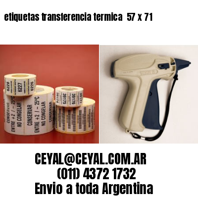 etiquetas transferencia termica  57 x 71