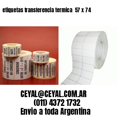 etiquetas transferencia termica  57 x 74