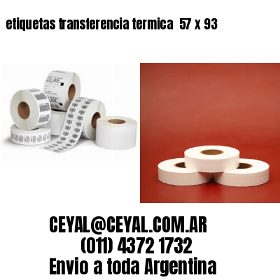 etiquetas transferencia termica  57 x 93