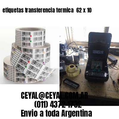 etiquetas transferencia termica  62 x 10