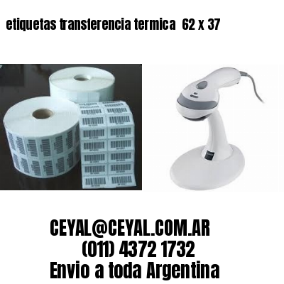 etiquetas transferencia termica  62 x 37