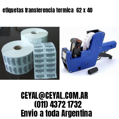 etiquetas transferencia termica  62 x 40