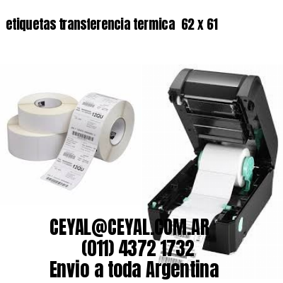 etiquetas transferencia termica  62 x 61