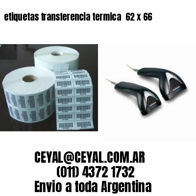 etiquetas transferencia termica  62 x 66