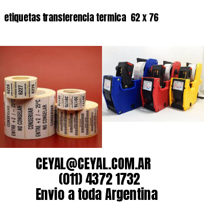 etiquetas transferencia termica  62 x 76