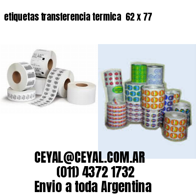 etiquetas transferencia termica  62 x 77