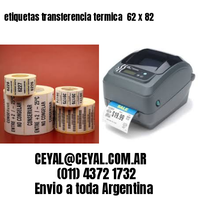 etiquetas transferencia termica  62 x 82