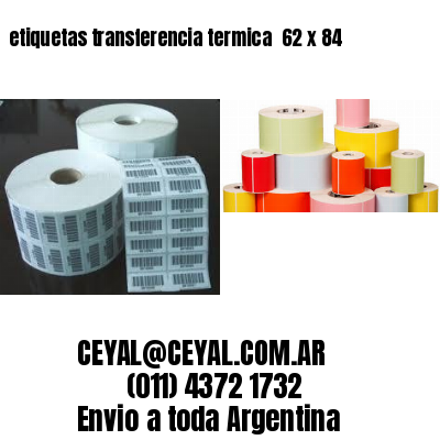 etiquetas transferencia termica  62 x 84