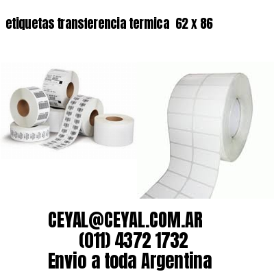 etiquetas transferencia termica  62 x 86
