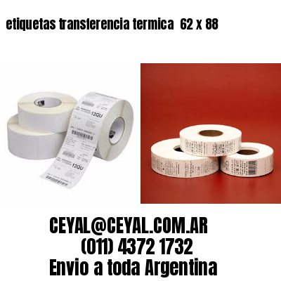 etiquetas transferencia termica  62 x 88
