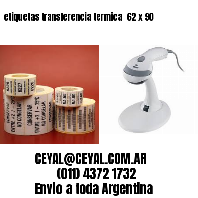 etiquetas transferencia termica  62 x 90