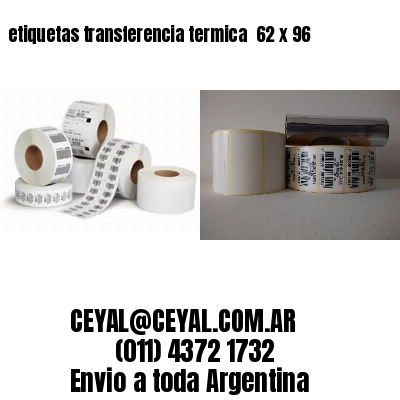 etiquetas transferencia termica  62 x 96