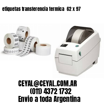 etiquetas transferencia termica  62 x 97
