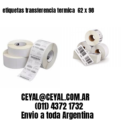 etiquetas transferencia termica  62 x 98