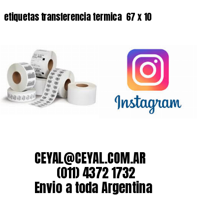 etiquetas transferencia termica  67 x 10