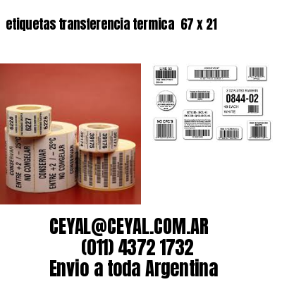 etiquetas transferencia termica  67 x 21