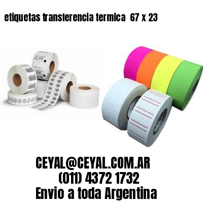 etiquetas transferencia termica  67 x 23