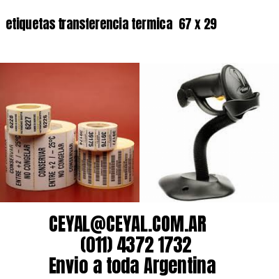 etiquetas transferencia termica  67 x 29