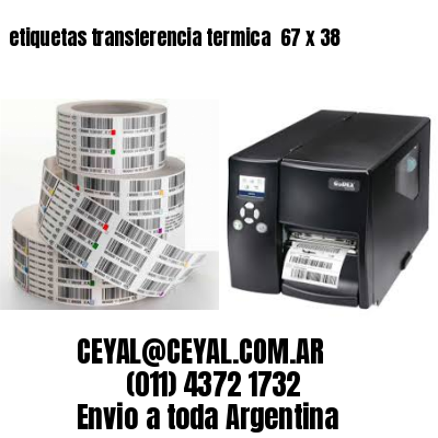 etiquetas transferencia termica  67 x 38