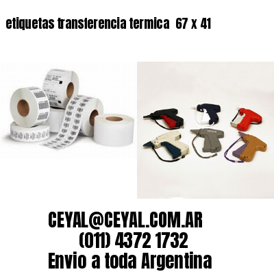 etiquetas transferencia termica  67 x 41
