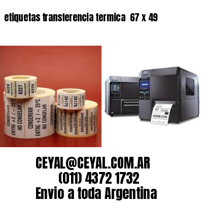 etiquetas transferencia termica  67 x 49