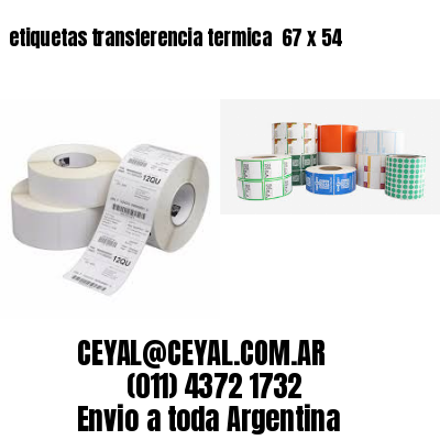 etiquetas transferencia termica  67 x 54