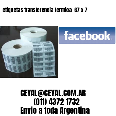etiquetas transferencia termica  67 x 7