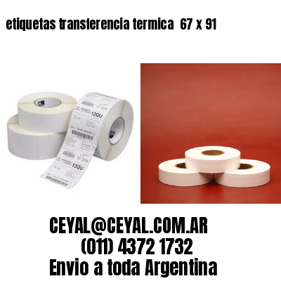 etiquetas transferencia termica  67 x 91