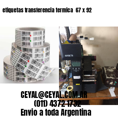 etiquetas transferencia termica  67 x 92