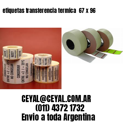 etiquetas transferencia termica  67 x 96