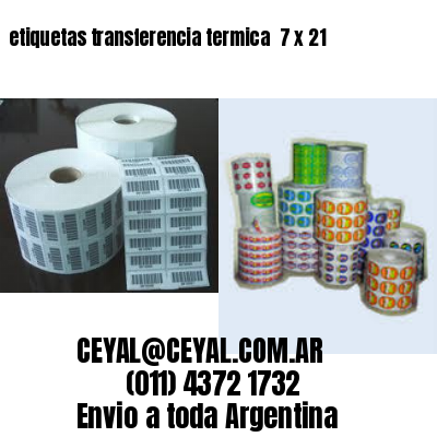 etiquetas transferencia termica  7 x 21