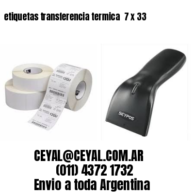 etiquetas transferencia termica  7 x 33