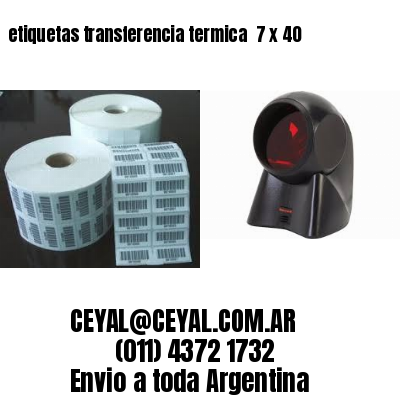 etiquetas transferencia termica  7 x 40