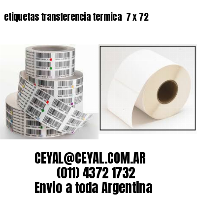 etiquetas transferencia termica  7 x 72